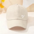 thumbnail image 2 of MEICHEN Heart Print Baseball Cap for Women Adjustable Trucker Hat Solid Dad Hat Unisex Cotton Sports Sun Hat, 2 of 5