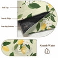 thumbnail image 6 of Lemons Leaves 2'x6' Runner Rugs for Hallway Kitchen Bedside Non Slip Washable, Summer Fruits Floral Botanical Yellow Entryway Rug Runners with Rubber Backing, Long Carpet Runner for Laundry Room, 6 of 8