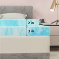 2 inch Gel Memory Foam Mattress Topper Twin Size, Cool Bed Cushion for