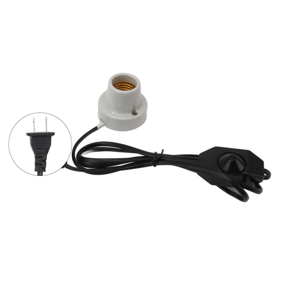 Reptile Ceramic Heat Lamp Holder, Reptile Heat Light Fixture Holder E27 Socket High Temperature Proof, Easy Installation, Universal Usage For Lizard  Tortoise