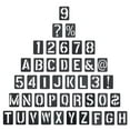 thumbnail image 4 of 42pcs Número de letra plantillas plantillas de alfabeto plantillas de graffiti-out, 4 of 5
