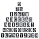 thumbnail image 4 of 42pcs Número de letra plantillas plantillas de alfabeto plantillas de graffiti-out, 4 of 5