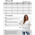 thumbnail image 6 of Blooming Jelly Womens Chiffon Blouses Elegant Lantern Long Sleeve Round Neck Top Pom Pom Shirts X-Large Flare -Snow, 6 of 6
