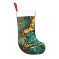 thumbnail image 2 of Haiem Emerald Color Gold Marble Pattern Christmas Stockings, Personalized 18 Inches Knit Christmas Stockings Xmas Hanging Stockings for Family Christmas Decorations, 2 of 7