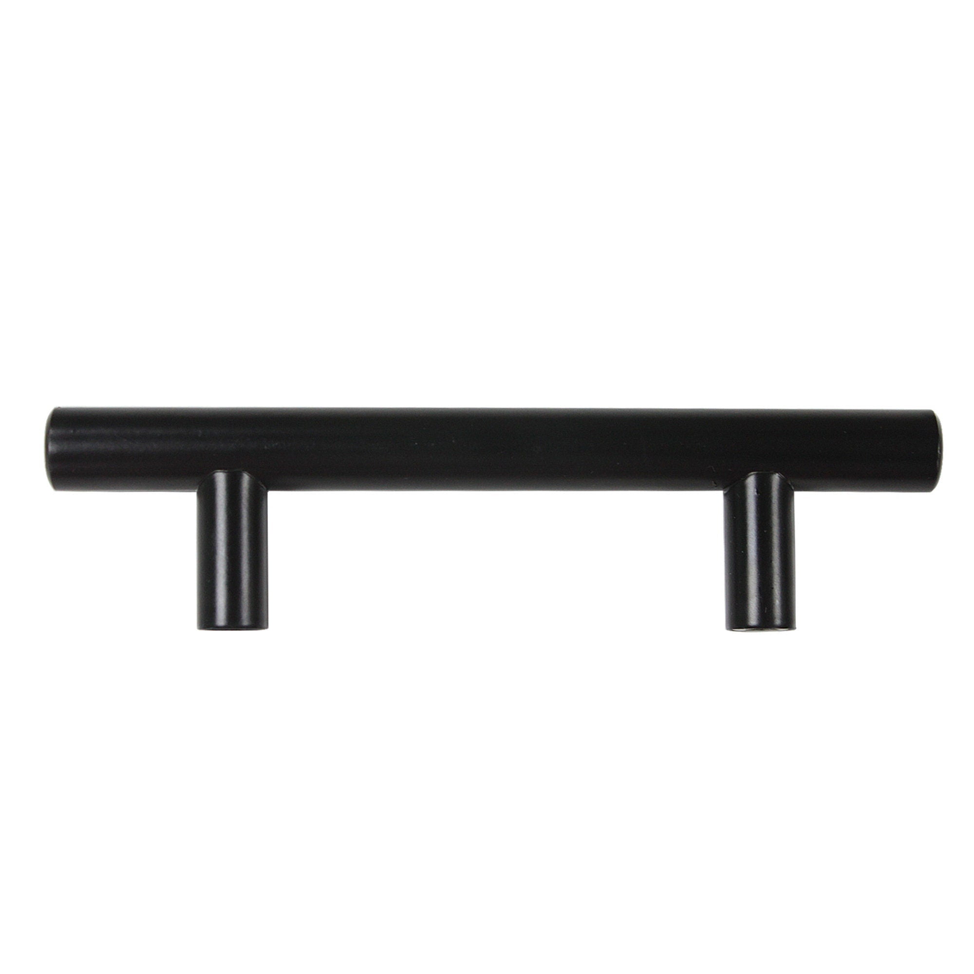 Fitviso 50 Pack 3.25 Inch(82mm) Hole Centers Matte Black Kitchen Cabinet Pulls for Cabinets Cupboard Handles Drawer Pulls