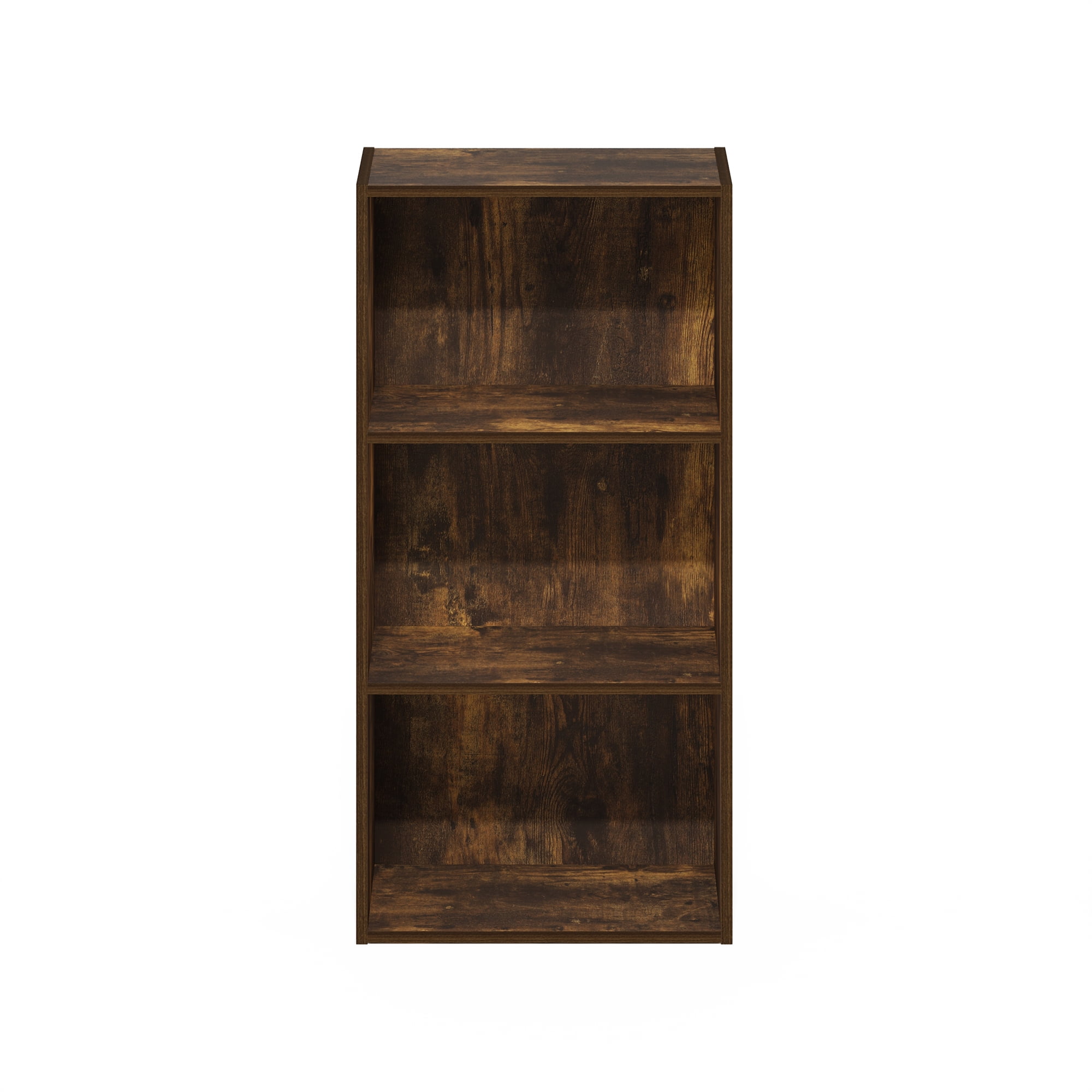 Furinno LUDER 3-Tier Open Shelf Bookcase in Amber Pine