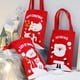 thumbnail image 4 of Saco de Navidad de Papá Noel, bolsa de almacenamiento de dulces, decoración de Navidad, medias de lino, bolsa de dulces de alce, Año Nuevo, 2023, 4 of 4