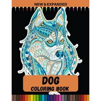 Dog Coloring Book (New & Expanded) : Relaxing Animal Coloring Pages for Girls and Boys (Paperback)