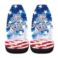 thumbnail image 5 of XYZCANDO Patriotic 4th Of July Front Car Seat Covers featuring 250 Years Of American Spirit - Durable Breathable Protection, 5 of 10