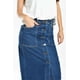 thumbnail image 4 of Falda midi de mezclilla Roman Fashion tono medio azul XCH, 4 of 6