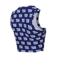 thumbnail image 2 of Women's Concepts Sport New York Giants Gauge Allover Print Cropped Tank Top & Shorts Sleep Set, 2 of 5