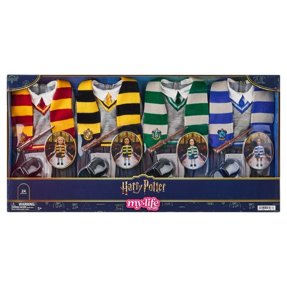 My Life As Harry Potter Hogwarts House Fashion Set for 18-Inch Dolls, 24 Pieces