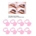 thumbnail image 3 of Pigment Ring Cup, Elastic Rings Dustproof Lid 8mm Depth 100pcs Microblading Ink Ring Cup Prevent Falling Off  for  Shops White,Yellow,Pink,Black, 3 of 7