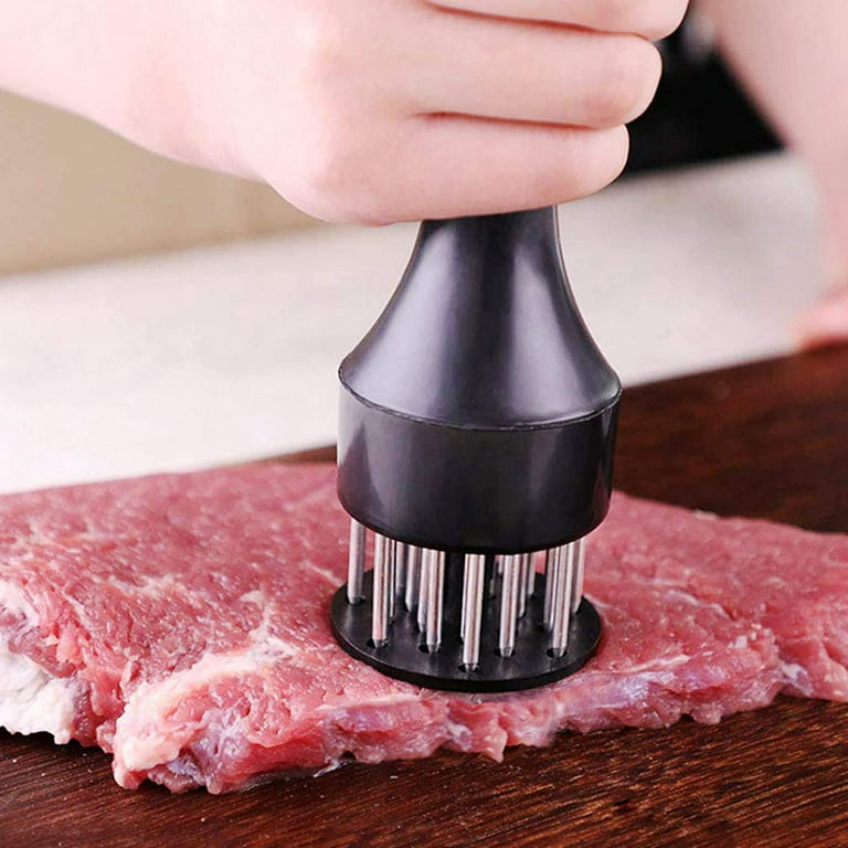2 Pack Meat Tenderizer Tool Profession Kitchen Gadgets Jacquard Meat  Tenderizers with 21 Blades Stainless Steel Meat Tenderizer Needle Best for Kitchen  Cooking Tenderizing Beef 