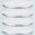 thumbnail image 1 of Minkissy 4Pcs Cake Making Tool Silver Cake Boards for Bakers and Home Users, 1 of 8