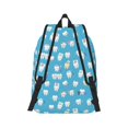 thumbnail image 2 of Bixox Cute Healthy Teeth Printing Canvas Backpack Lightweight Casual Travel Backpack School Backpack Fits 15.6 Inch Notebook, 2 of 5