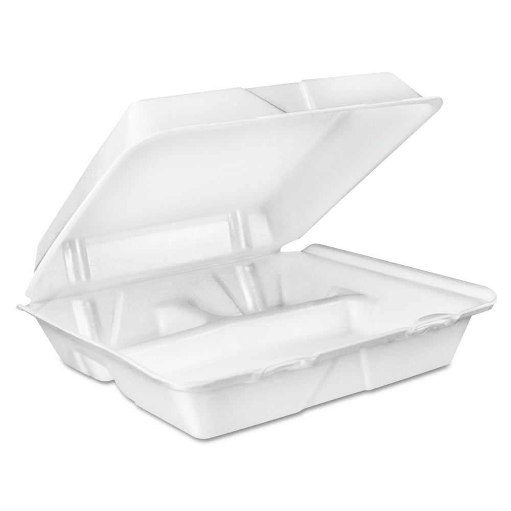 Dart Large White Foam Carryout Food Container Walmart