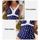 thumbnail image 5 of Traje de baño de una pieza para mujer, trajes de baño con cuello en V y control de abdomen, trajes de baño de una pieza para mujeres con curvas, 5 of 5