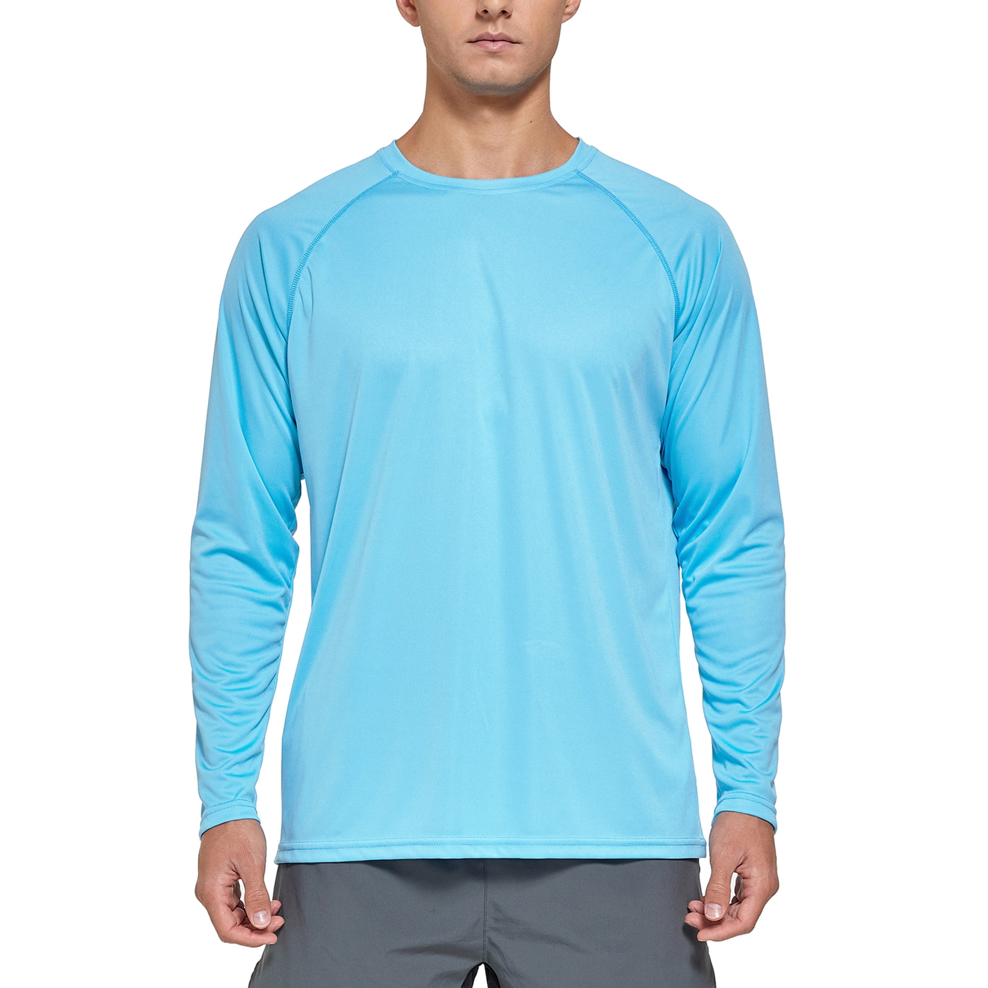 FEDTOSING Men's UPF 50+ Long Sleeve Shirts Sun Protection SPF/UV ...