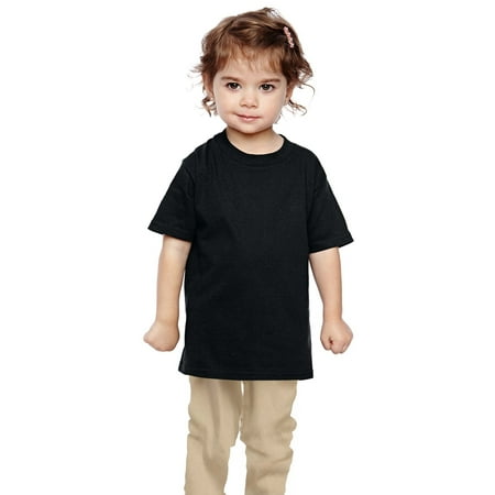

The Gildan Toddler Heavy Cotton 53 oz T-Shirt - BLACK - 5T
