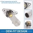 thumbnail image 4 of Conjunto de Carcasa del Termostato del Refrigerante del Motor Unique Bargains para GM 1.6L Gas/LP No.93275736, 4 of 6
