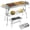 GP 2661 Silver, variant on TeqHome Folding Camping Table Outdoor Travel Beach BBQ Picnic Hiking Desk with Carrying Bag