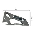 thumbnail image 5 of Pebbuoy Multifunctional Tool Spanner Anti-rust High Strength Keychain Portable Bottle Opener Carabiner Outdoor Camping Travel Survival Gear, 5 of 6