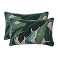 thumbnail image 2 of Pillow Perfect 620343 Outdoor & Indoor Swaying Palms Capri Rectangular Throw Pillow, Blue - Set of 2, 2 of 9