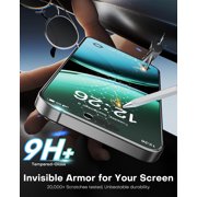 Apple iPhone 17 / iPhone 17 Pro Privacy Screen Protector, 2-Pack Shatterproof Tempered Glass Film 6.3