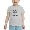 thumbnail image 2 of Call My Agent Funny Toddler T Shirts for Boys Girls (Gray, Youth XL), 2 of 5