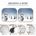 thumbnail image 6 of Gaeub Snowman And Christmas Tree Foldable Auto Sun Blocker Visor, Sunshade for Car Front Window, Keeps Your Vehicle Cool - Medium, 6 of 7