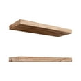 Pyaiiner Floating Shelf 2 Piece Modern Solid Wood Wall Shelf 5.9Inch