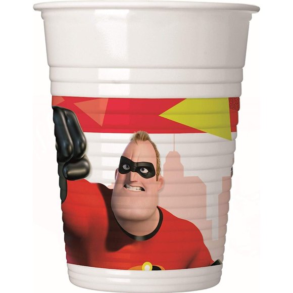 Incredibles 2 Plastic Party Cup (Pack of 8)