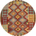 thumbnail image 1 of Ahgly Company Machine Washable Indoor Round Contemporary Metallic Gold Area Rugs, 3' Round, 1 of 7