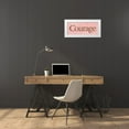 thumbnail image 3 of Marrott, Stephanie 24x12 White Modern Wood Framed Museum Art Print Titled - Have Courage, 3 of 4