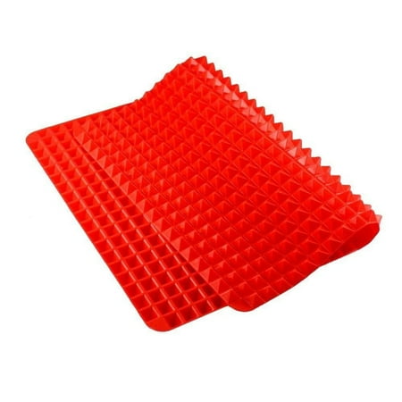 

Weierla Non-stick Pastry Mat Baking Silicone Oven Mat Pyramid Pan Red 39.00X26.00X0.50CM