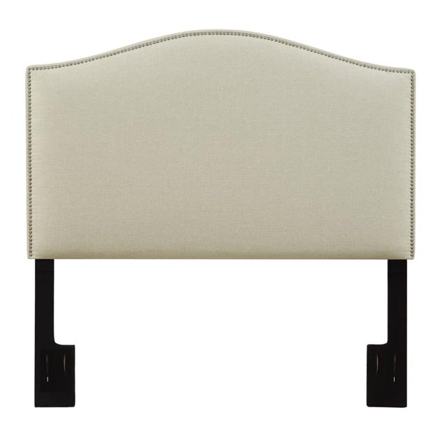 Tête de Lit Rembourrée en Tissu Beige