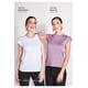 thumbnail image 3 of Blusa Basica Blanca Cuello Redondo Devendi Denim Co. 215-83, 3 of 3