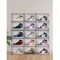 thumbnail image 4 of Zapatera Premium AGBOX set de 16 Piezas Transparente apilable, 4 of 5