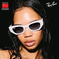 thumbnail image 7 of Ray-Ban RB4430 ZENA BIO-BASED Square-Round Shaped Non-Polarized Sunglasses for Men - Includes Official RAYBAN Eyewear Kit - Ideal Formal & Casual Wear Sunglasses - Grey Lens, 7 of 7