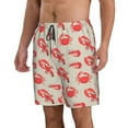 thumbnail image 2 of Balery Crab Lobster 1 Traje de Baño Estilo Hawaiano para Hombre, Shorts de Secado Rápido con Bolsillos-Small, 2 of 6