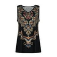 thumbnail image 4 of FASHIONWT Women Tropical Floral Sleeveles V-Neck Tank Tops, 4 of 6