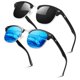 thumbnail image 1 of Gafas de Sol Polarizadas Semi Sin Montura LINVO para Hombres y Mujeres, 1 of 5