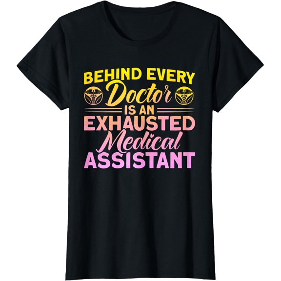 Certified Medical Assistant Med School Watercolor CMA T-Shirt