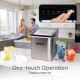 thumbnail image 4 of Igloo 26-Pound Automatic Portable Countertop Ice Maker Machine, Stainless Steel, 4 of 9