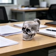 thumbnail image 5 of KOYPTL Glossy 3D Skull Glass Coffee Mug with Skeleton Bone Handle,Gothic Spooky Novelty Drink Cup,Halloween Gift Decor for Coffee Tea Hot Cocoa Daily Use Gray, 5 of 7
