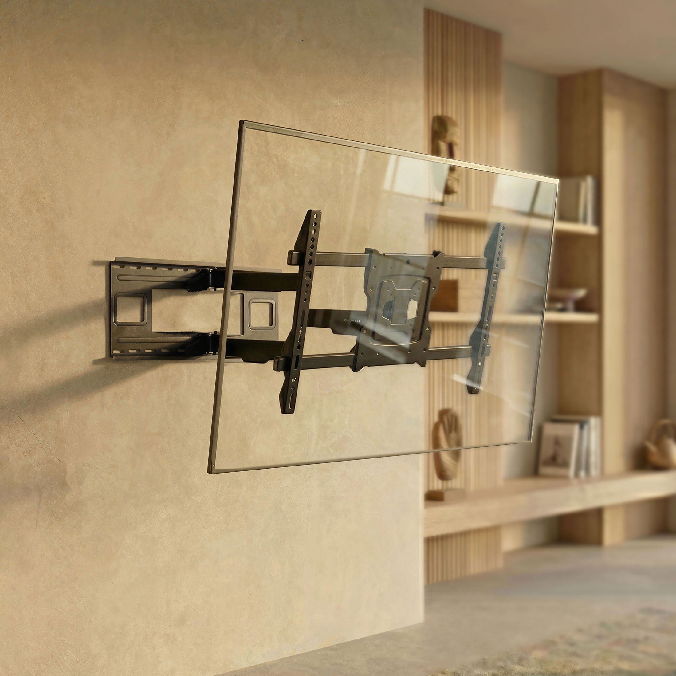 Mount-It! Full-Motion TV Wall Mount with 40" Extension for 32" to 90" TVs Capacity 110 lbs., Heavy Duty, Lifetime Warranty
