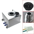 thumbnail image 4 of Labwork 5 Gallon Fuel Cell Gas Tank Aluminum Polished Race Street Drift Strip Fuel Cell Tank with Level Sender Silver, 4 of 5