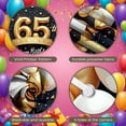 thumbnail image 4 of Golden Glitter Happy 65th Birthday Banner Shiny Stars 65th Birthday Display Balloon Decor Ribbon Accent Birthday Party Backdrop for 65th Birthday Party Milestone Celebration Indoor Decoration, 4 of 9