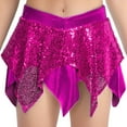 thumbnail image 7 of iiniim Girls 2 Piece Dance Outfits Sparkly Sequins Crop Top with Mini Skirt Jazz Latin Ballroom Dancewear Hot Pink 10, 7 of 7